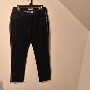 Chico's Platinum Original women's black jeans w/st